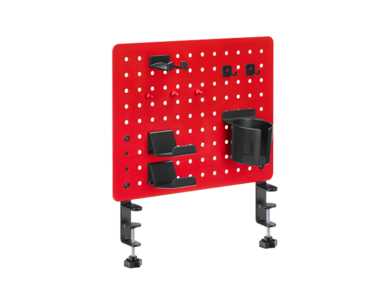 Clamp-on Desk: Vertex VX-GPB-02R Gaming Clamp-on Desk Pegboard Red